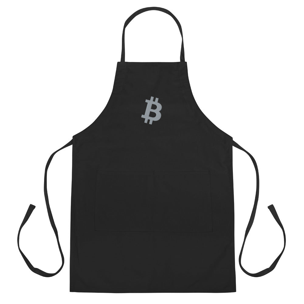 Bitcoin Embroidered Apron